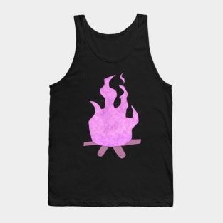 Pink Starry Flame Tank Top